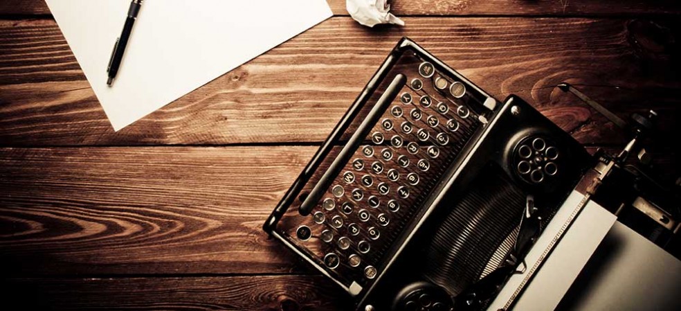 Photograph of vintage typewriter